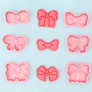 3D Bow Series en plastique forme de dessin animé écologique bricolage réfrigérateur <span class=keywords><strong>emporte</strong></span>-pièces Biscuit moule Biscuit imprimé - Product Image 1