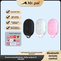 Control Remoto Inalámbrico TVSNARP WRT8606 con Función de Temporizador y Cambio de Página, Alcance de 10m, Disparador para Selfies (Plástico)