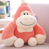 Peluche singe en tissu peluche haute densité, durable, coutures soignées, pour machine à griffes, lavable, texture douce, double couche