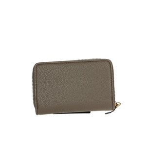 V4ai-11763 signore Casual Mini portafoglio di lusso in pelle di mucca porta carta in pelle con chiusura aperta Design grigio carino - Product Image 4