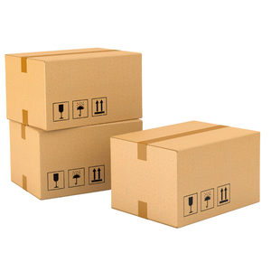 Boîte d'emballage agricole personnalisable en carton ondulé, écologique, recyclable, robuste et réutilisable pour les œufs, les fruits et les légumes - Product Image 1