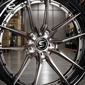 Jantes en alliage forgées sur mesure en deux parties, couleur bronze foncé, concaves profondes, pour AMG CLA45 S Golf <span class=keywords><strong>R</strong></span> <span class=keywords><strong>Cupra</strong></span> Leon RS3 Sedan, 18, 19, 20 pouces - Product Image 3