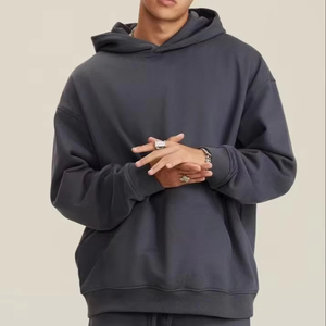 Sudaderas Unisex Holgadas de Algodón Grueso de 350g con Capucha, Logotipo Personalizado Serigrafiado, 100% Teñido Liso, Transpirable, para Invierno - Product Image 2