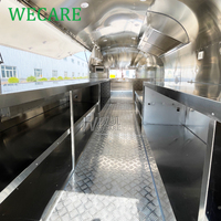 Wecare voiture de cuisine mobile camion de nourriture avec cuisine complète états-unis restauration fourgon four à pizza remorque entièrement équipée