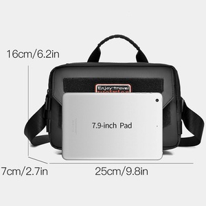 New England Style Custom Logo Portable Briefcase Casual Minimalist Style Fashion Men's Sling <strong>Bag</strong> Shoulder <strong>Bag</strong> - Product Image 2