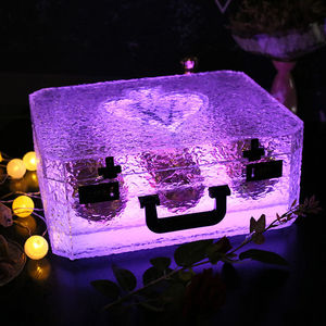 Vitrina Iluminada para Licores - Estante de Acrílico Negro con Recubrimiento en Polvo, Soporte Glorificador Clásico de Lujo con Luz LED para Discoteca - Product Image 3