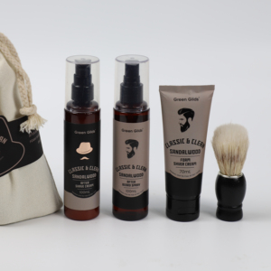 Sac en coton de marque privée 100ml après la barbe flacon pulvérisateur après-rasage crème rasoir crème Tube rasage brosse coffret cadeau pour hommes - Product Image 2