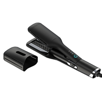 SAVANI Nouveau Sèche-cheveux Lisseur Ionique 2-en-1 avec Technologie d'Air Chaud Intégrée, Plaque en Céramique, Fer à Coiffer Électrique pour Cheveux Humides et Secs