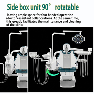 <strong>Dental</strong> Chair <strong>Unit</strong> With Denmark Linak Motor 9 Memory Positions 90&deg;Rotatable Side Box Metal Backrest <strong>Dental</strong> Equipment <strong>Dental</strong> Chair - Product Image 4