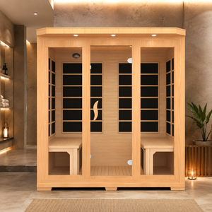 HG 2 Person Indoor Infrared Dry with Dual Seating, <b>LED</b> Ambient <b>Lighting</b>, Oxygen <b>Bar</b> and Easy Assembly - Product Image 2