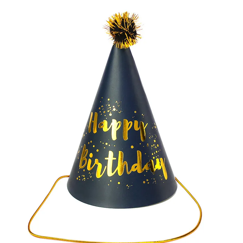Chapeaux en papier pour fête d'anniversaire, fournitures, décorations, Set de fête