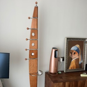 Aegir Coat Rack Sailboat Style Single Pole Floor Standing Entryway Storage Shelf Multifunction <b>LED</b> Light Stainless Steel <b>Tree</b> - Product Image 1