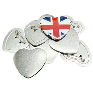 57*53Mm Hart Badge Materiaal - Product Image 1