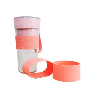 Reusable Silicone Sleeves Factory Custom Sublimation Silicone Bottle Cover Sleeve Tumbler Silicone Sleeve For Glass Water Bottle