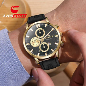 <span class=keywords><strong>CHAXIGO</strong></span> 6707-9 패션 트렌드 남성용 시계 틈새 다목적 비즈니스 스타일 가죽 스트랩 라운드 다이얼 방수 스포츠 시계 - Product Image 2