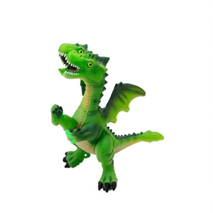 Figurine de dragon en plastique vert pour enfants de 4 à 6 ans, ensemble de jeu de collection avec modèle d'animal dinosaure - Product Image 1
