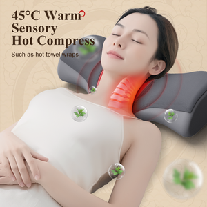Diseño Popular hombro y cuello vibración masaje calefacción relax airbag asiento trasero cómodo masajeador productos almohada de masaje - Product Image 2