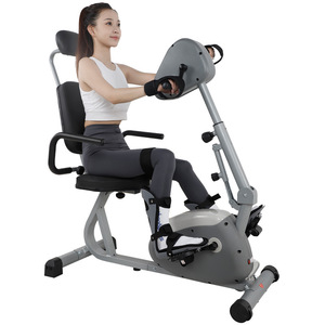Bicicleta de ejercicio horizontal activada por voz pasiva activa para entrenamiento en el hogar de mediana edad, gráficos de pared de Fitness de extremidades inferiores superiores - Product Image 5