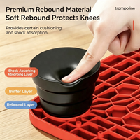 Mini trampoline modulaire d'intérieur multi-combinaisons avec coussinets amortisseurs pour enfants et adultes, idéal pour l'exercice à domicile