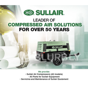 <span class=keywords><strong>Compresor</strong></span> de Aire de Tornillo Portátil Sullair de 260 CFM con Motor Cummins, 100 psi y 6.9 bar, Totalmente Refrigerado por Aire para Construcción de Carreteras - Product Image 2