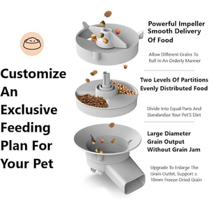 <strong>Automatic</strong> Cat Feeder <strong>Pet</strong> <strong>Food</strong> <strong>Dispenser</strong> CHARGE-Powered 180-Day Battery Life Air-Timed LCD Display Stainless Steel <strong>Food</strong> <strong>Dispenser</strong> - Product Image 3