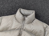 Benutzer definiertes Logo Design Graue Gänse daunen jacke Blank Plain Big Bubble Puffer Mantel Jungen Enten Daunen jacke Männer