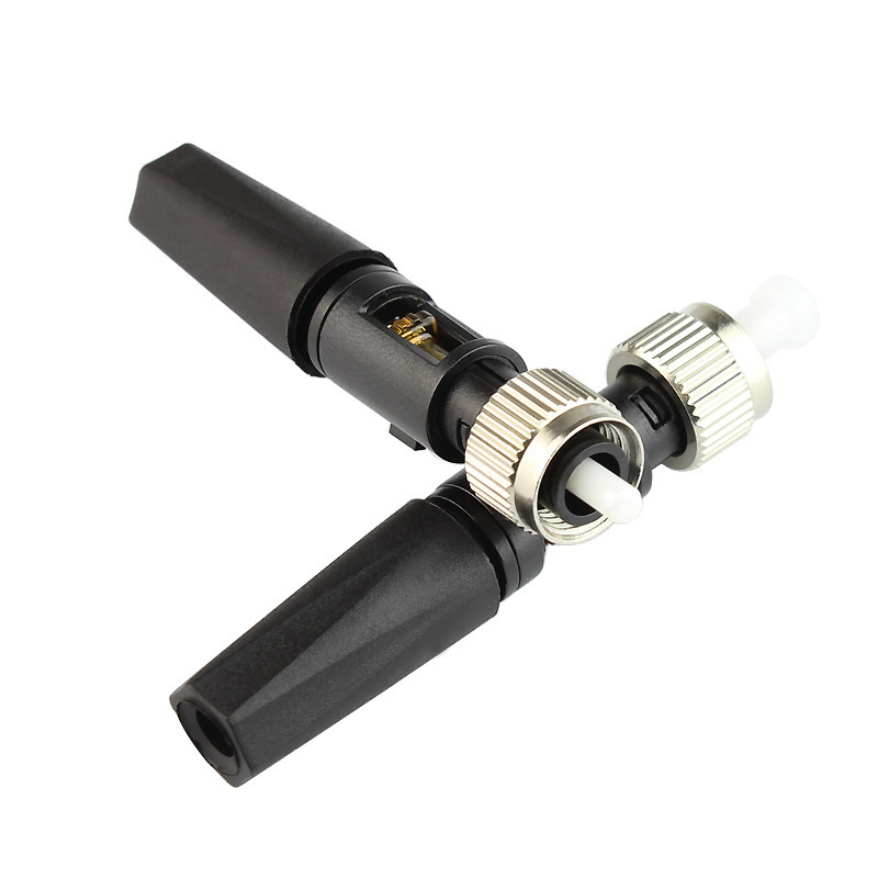 Integrado tipo de montaje rápido conector de fibra óptica FC UPC conector rápido