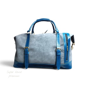 Bolsa de Viaje de Lona de Cuero Genuino Personalizada, Bolsa de Fin de Semana, Bolsa de Gimnasio Impermeable al por Mayor, OEM - Product Image 5