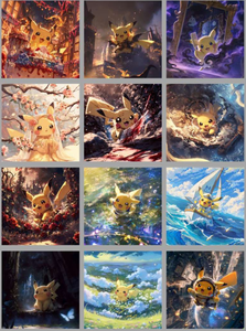 Tarjetas de Arte Cuadradas de Pokémon: Diario de Aventuras de <span class=keywords><strong>Pikachu</strong></span>, B5, Alta Calidad, Nuevo Fan Art Coleccionable, Sellado, Booster - Product Image 4