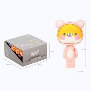 Mini Handheld Fan Plush Bear Design Manual Operation Portable Wearable Student Outdoor Use - Product Image 5