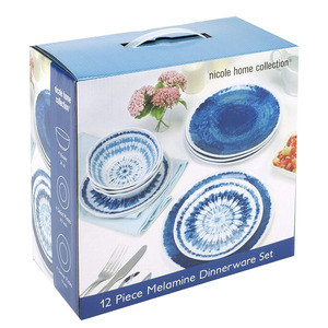 Nice blue decorating melamine food serving plate - Product Image 5