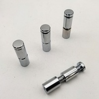 High Quality Chromed Aluminum Multi-Level Standoff Fasteners Double Acrylic Panel Standoffs with 13mm 19mm 19mm Fasteners