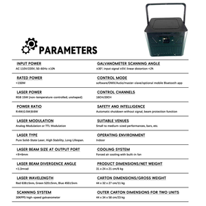 Topflashstar 15W Rgb Laserlicht Dmx 512 Dj Laserlicht Met Bluetooth Telefoon Bediening Voor Bruiloft Disco Dj Show Podium Licht - Product Image 6