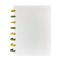 Planificateur à reliure à disque minimaliste haut de gamme personnalisé avec des ensembles de séparateurs à onglets pour l'organisation de journaux de planification