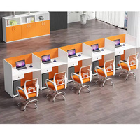 Table de bureau modulaire pour 4, 6, 8 ou 10 personnes, mobilier de bureau moderne, poste de travail, bureau moderne pas cher