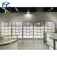 Mobilier de Bijouterie Moderne de Luxe en MDF, Présentoir Mural, Comptoir et Vitrine à Bijoux pour Centre Commercial