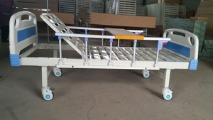 Greenlife-Lit d'hôpital confortable, <span class=keywords><strong>moins</strong></span> <span class=keywords><strong>cher</strong></span>, à 1 manivelle, pliable, en métal, avec matelas. - Product Image 4