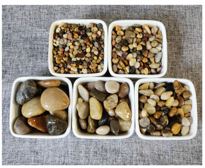 Mixed Color <strong>Polished</strong> Cobble <strong>Stones</strong> &amp; Natural <strong>River</strong> <strong>Stones</strong> White Cobble <strong>Stones</strong> for Outdoor Landscaping &amp; Garden Decoration - Product Image 4