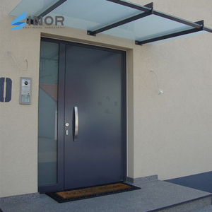 Porte intérieure en verre pivotant bon marché sécurité fabricant moderne Guangzhou fenêtre en aluminium entrée 6m prix bas - Product Image 3