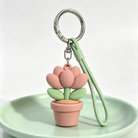 Porte-clés créatifs en caoutchouc souple PVC, figurines de dessins animés personnalisées, porte-clés pour souvenirs touristiques personnalisés
