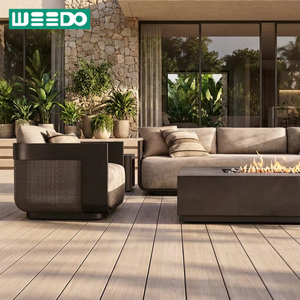Muebles de Jardín Modernos para Patio, Juego de Sofás de Aluminio para Exteriores, Juego de Muebles de Patio Impermeables, Juego de Sofás de Metal para Hotel o Villa - Product Image 1