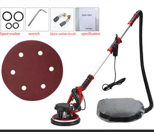 Electric Drywall <b>Sander</b> with Vacuum Attachment 225mm Power <b>Sander</b> with Sanding <b>Discs</b> Floor and Popcorn Ceiling Removal Tool - Product Image 3