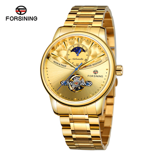 Montre automatique pour homme de haute qualité, nouvelle conception, fabriquée en Chine par Forsining, résistante à l'eau, avec phases lunaires. - Product Image 3