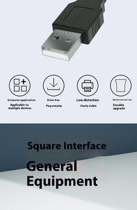 Câble de connexion de copieur d'imprimante à port carré USB 3.0 à haute vitesse en cuivre pur, câble de données de disque dur portable, impression USB 3.0 - Product Image 4