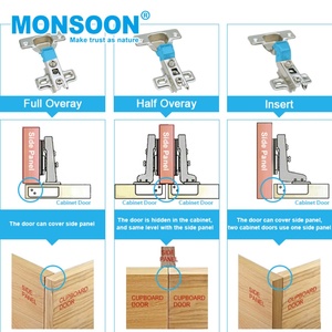 Bisagra Invisible para Muebles de Cocina, Resistente, Normal, Niquelada, Oculta, de 35 mm - Product Image 4