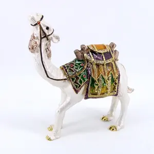QF3003 热卖骆驼白 pew珠宝盒/金色博克斯饰品/骆驼首饰盒