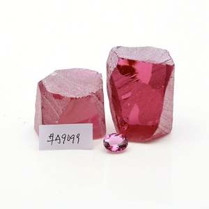 DS Gems Facetine brute synthétique Nano Sital Crystal Stone # A-9100 Tourmaline Rose Gemstone - Product Image 1