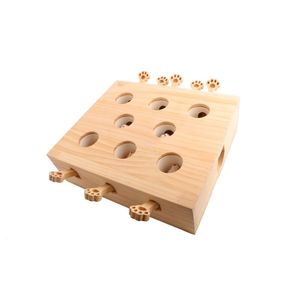 Gioco per <span class=keywords><strong>Gatti</strong></span> 3-in-1: Puzzle Box Interattivo in Legno per Interni ed Esterni con Tiragraffi Pop-Up e Funzioni <span class=keywords><strong>di</strong></span> Gioco Stimolanti - Product Image 3