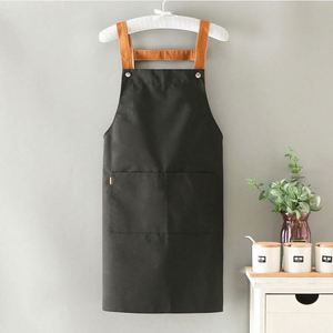 Custom Logo Children's Canvas Waterproof Durable Chef Cooking Apron <b>Kit</b> with 2 Roomy Pockets for Cafe Restaurants Kitchen - Product Image 6