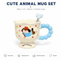 Tasses à petit-déjeuner en gros pour couple, motif dessin animé, idéales pour souvenirs de vacances, réduction sur les achats en gros, faible MOQ, expédition rapide